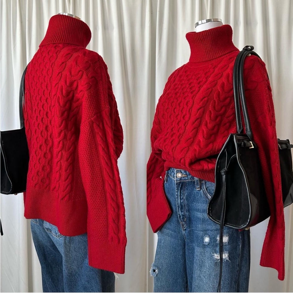 Banana Republic Devon Merino Wool Turtleneck Sweater small Petite. - Picture 6 of 8